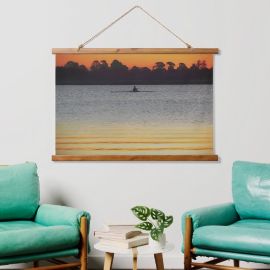 Lake Wendouree Calm Before Nightfall 吊り下げ型タペストリー (リビング)