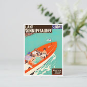 Lake Winnipesaukeeヴィンテージ旅行はがき ポストカード (スタンド正面)