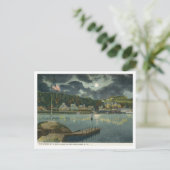 Lake Winnipesaukee, NH The Weirs at Night 1910s ポストカード (スタンド正面)