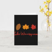 Lake Winnisquam Fall Foliage Autumn Leaf Ing Oak M カード (黄色い花)