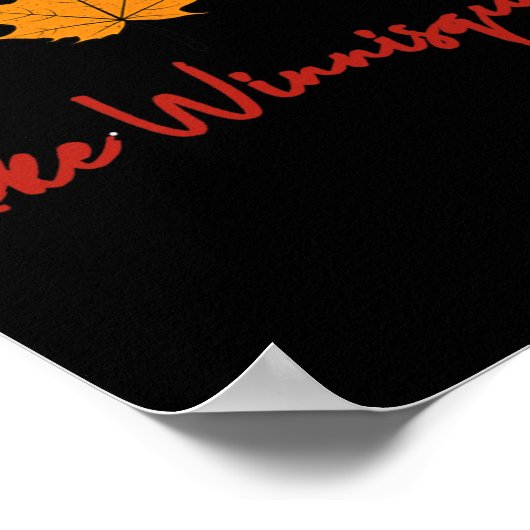 Lake Winnisquam Fall Foliage Autumn Leaf Ing Oak M ポスター (角)