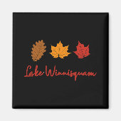 Lake Winnisquam Fall Foliage Autumn Leaf Ing Oak M マグネット (正面)