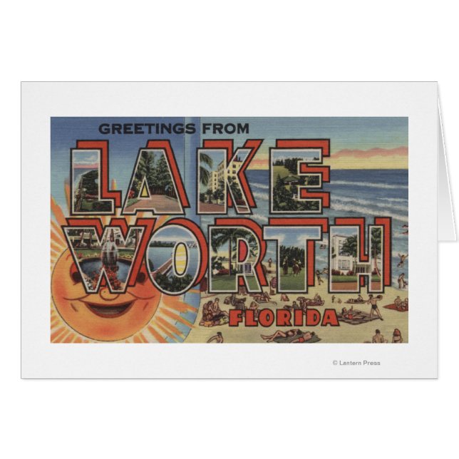 Lake Worth, Florida – ラージレターシーン (正面横)
