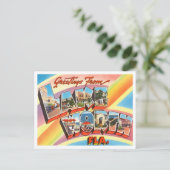Lake Worth, Florida Vintage Travelからの挨拶 ポストカード (スタンド正面)