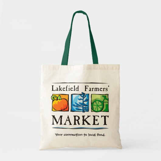 Lakefieldの農家の市場のトート トートバッグ (正面)