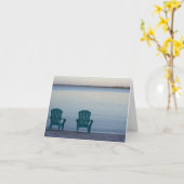 Lakehouseの椅子ブランクNoteCards カード (黄色い花)