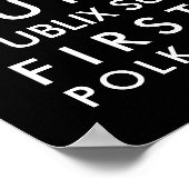 Lakelandの歴史16x20白い文字 ポスター (角)