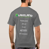 Lakeland®メンズグレー縦火Tシャツ Tシャツ (裏面)