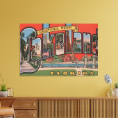 Lakeland, Florida – ラージレターシーン キャンバスプリント (インサイチュ (リビング))