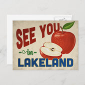 Lakeland Florida Apple – ヴィンテージ・トラベル ポストカード (正面/裏面)