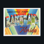 Lakeland, Florida Vintage Travelからの挨拶 ポストカード<br><div class="desc">Lakeland,  Florida Vintage Travelポストカードからの挨拶</div>