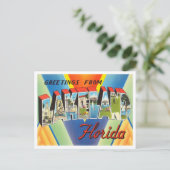 Lakeland, Florida Vintage Travelからの挨拶 ポストカード (スタンド正面)