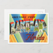 Lakeland, Florida Vintage Travelからの挨拶 ポストカード (正面/裏面)
