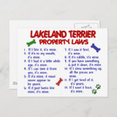 LAKELAND TERRIER財産法2 ポストカード (正面/裏面)
