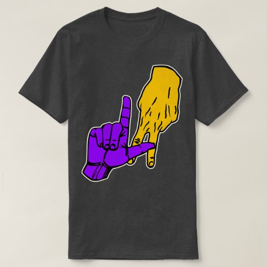 LAKERSハンドシグナル Tシャツ (デザイン正面)
