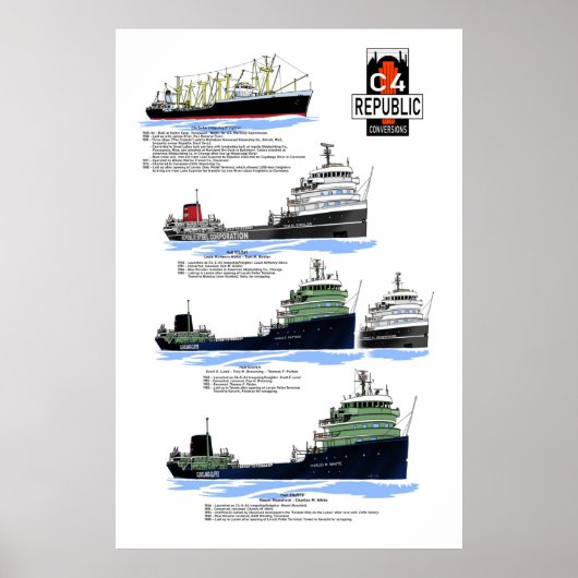 Lakes 素晴らし Republic C4変換 ポスター (正面)