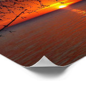 Lakes Sunset by 素晴らし Bobby Mikul canvas print ポスター (角)
