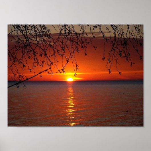 Lakes Sunset by 素晴らし Bobby Mikul canvas print ポスター (正面)