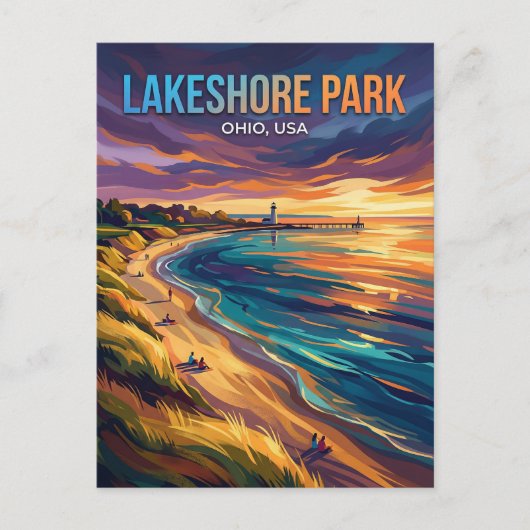 Lakeshore Park USA ポストカード (正面)