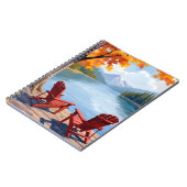 Lakeside Morning | Peaceful Mountain Landscape ノートブック (左側)