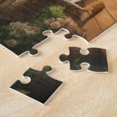 Lakeside Swans Serene Morning View Calming Gift ジグソーパズル (側面)