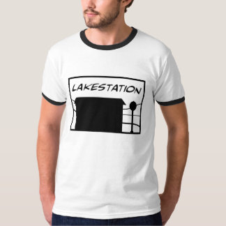 Lakestation -ロゴの信号器のティー tシャツ