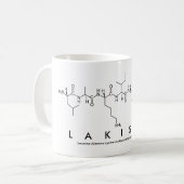 Lakishaペプチド名mug コーヒーマグカップ (正面左)