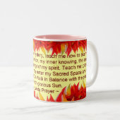 lakotaの祈りの言葉のマグ ツートーンマグカップ (正面右)
