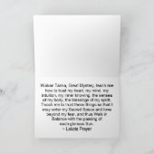 lakotaの祈りの言葉の挨拶状 カード (内部)