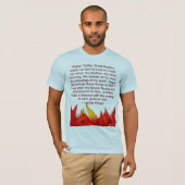 lakotaの祈りの言葉メンズワイシャツ tシャツ (正面フル)