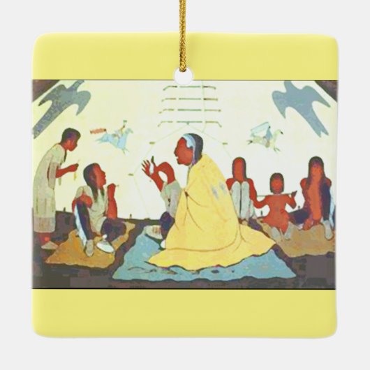 Lakotaの語り手のオーナメント セラミックオーナメント (裏面)