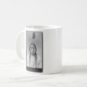 Lakotaアメリカインディアンの主なシッティングブル コーヒーマグカップ (正面左)