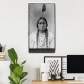 Lakota American Indian Chief Sitting Bull ポスター (ホームオフィス)