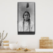 Lakota American Indian Chief Sitting Bull ポスター (キッチン)