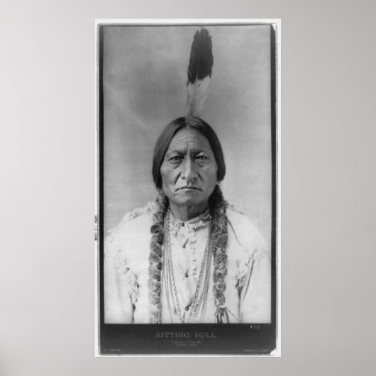 Lakota American Indian Chief Sitting Bull ポスター (正面)