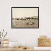 Lakota Indian Council at Pine Ridge SD 1891 ポスター (キッチン)