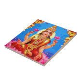 Lakshmi美しい金Diwaliの女神 タイル (側面)