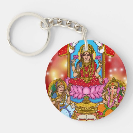 Lakshmi Ganesh Keychain キーホルダー (正面)