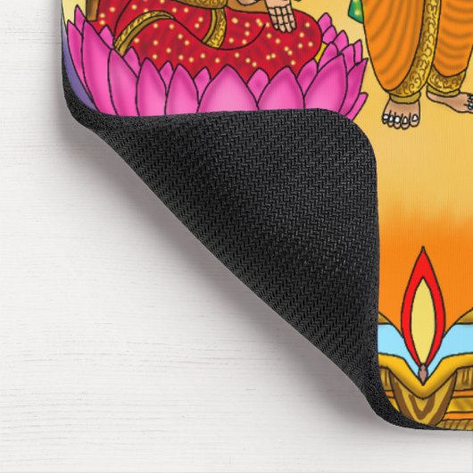 Lakshmi Ganesh Mouse Pad マウスパッド (コーナー)