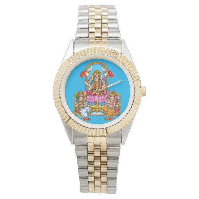 Lakshmi Ganesh Wall Clock 腕時計 (正面)