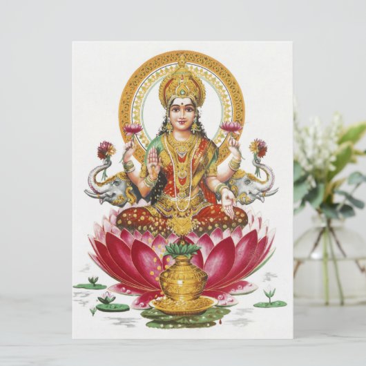 Lakshmi Hindu Goddess カード (スタンド正面)