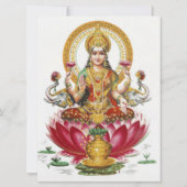 Lakshmi Hindu Goddess カード (正面)