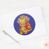 Lakshmi Narasimha Sticker ラウンドシール (封筒)