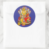 Lakshmi Narasimha Sticker ラウンドシール (バッグ)