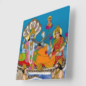 Lakshmi Narayan Clock スクエア壁時計 (傾斜)
