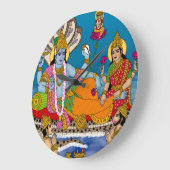 Lakshmi Narayan Clock ラージ壁時計 (傾斜)