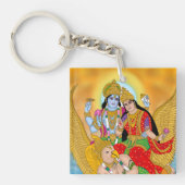 Lakshmi Narayan Keyring – Divine Keychain for Dail キーホルダー (正面)