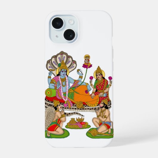 Lakshmi Narayan Phone Case iPhone 15ケース (裏面)