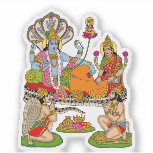 Lakshmi Narayan Sticker シール (正面)