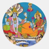 Lakshmi Narayan Sticker ラウンドシール (正面)